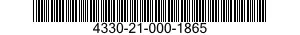 4330-21-000-1865 PULLEY,FLAT 4330210001865 210001865