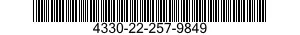 4330-22-257-9849 FILTER ELEMENT,FLUID 4330222579849 222579849