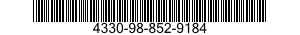 4330-98-852-9184 FILTER ELEMENT,FLUID 4330988529184 988529184