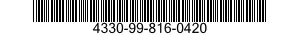 4330-99-816-0420 FILTER ELEMENT,FLUID 4330998160420 998160420