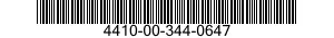 4410-00-344-0647  4410003440647 003440647
