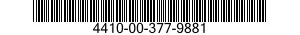4410-00-377-9881 SWEEP ASSEMBLY 4410003779881 003779881