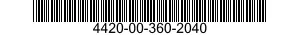 4420-00-360-2040  4420003602040 003602040
