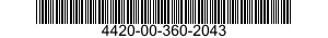 4420-00-360-2043  4420003602043 003602043