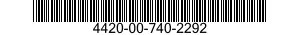 4420-00-740-2292  4420007402292 007402292