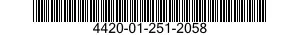 4420-01-251-2058  4420012512058 012512058