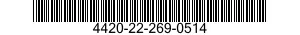 4420-22-269-0514 PLATE,HEAT EXCHANGE 4420222690514 222690514