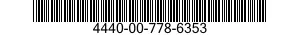 4440-00-778-6353 VALVE,DEHYDRATOR 4440007786353 007786353