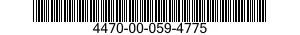 4470-00-059-4775 ANODE PLUG ASSEMBLY 4470000594775 000594775