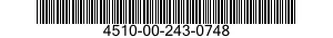 4510-00-243-0748  4510002430748 002430748