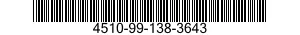 4510-99-138-3643  4510991383643 991383643