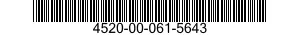 4520-00-061-5643  4520000615643 000615643