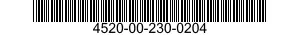 4520-00-230-0204  4520002300204 002300204