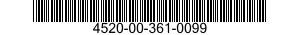 4520-00-361-0099  4520003610099 003610099