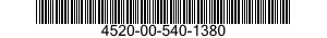 4520-00-540-1380  4520005401380 005401380