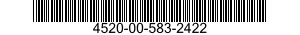 4520-00-583-2422 CASTING,DAMPER 4520005832422 005832422