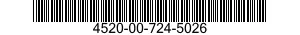 4520-00-724-5026  4520007245026 007245026