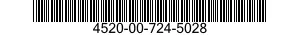 4520-00-724-5028  4520007245028 007245028