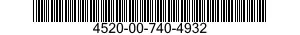 4520-00-740-4932  4520007404932 007404932