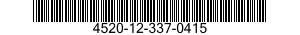 4520-12-337-0415 TERMINAL,VENTILATION DUCT 4520123370415 123370415