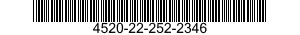 4520-22-252-2346  4520222522346 222522346
