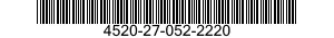4520-27-052-2220 HEATER,SPACE,ELECTRIC 4520270522220 270522220
