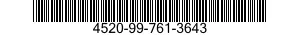 4520-99-761-3643  4520997613643 997613643