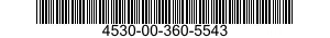 4530-00-360-5543  4530003605543 003605543