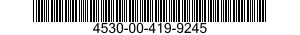 4530-00-419-9245 DIFFUSER,OIL BURNER 4530004199245 004199245