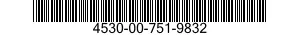 4530-00-751-9832  4530007519832 007519832