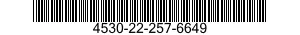 4530-22-257-6649 IGNITION CABLE 4530222576649 222576649