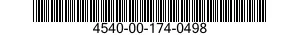 4540-00-174-0498  4540001740498 001740498