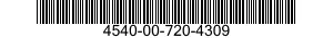 4540-00-720-4309  4540007204309 007204309