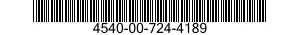 4540-00-724-4189  4540007244189 007244189