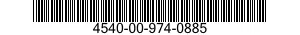 4540-00-974-0885  4540009740885 009740885