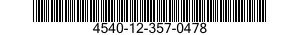 4540-12-357-0478 CUTTER,PLUG,PULPER 4540123570478 123570478