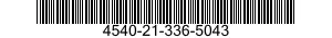 4540-21-336-5043  4540213365043 213365043