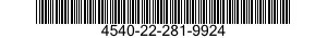 4540-22-281-9924  4540222819924 222819924