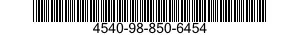 4540-98-850-6454 PLATE,CLAMP 4540988506454 988506454