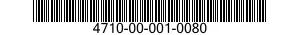 4710-00-001-0080 TUBE ASSEMBLY,METAL 4710000010080 000010080