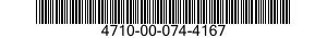4710-00-074-4167  4710000744167 000744167