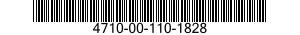4710-00-110-1828  4710001101828 001101828