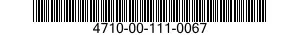 4710-00-111-0067  4710001110067 001110067