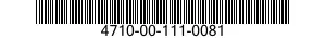 4710-00-111-0081  4710001110081 001110081