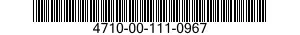 4710-00-111-0967  4710001110967 001110967