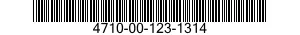 4710-00-123-1314  4710001231314 001231314