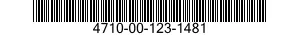 4710-00-123-1481  4710001231481 001231481