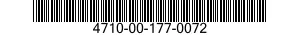 4710-00-177-0072  4710001770072 001770072