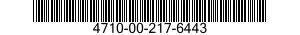 4710-00-217-6443  4710002176443 002176443