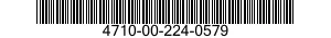 4710-00-224-0579  4710002240579 002240579